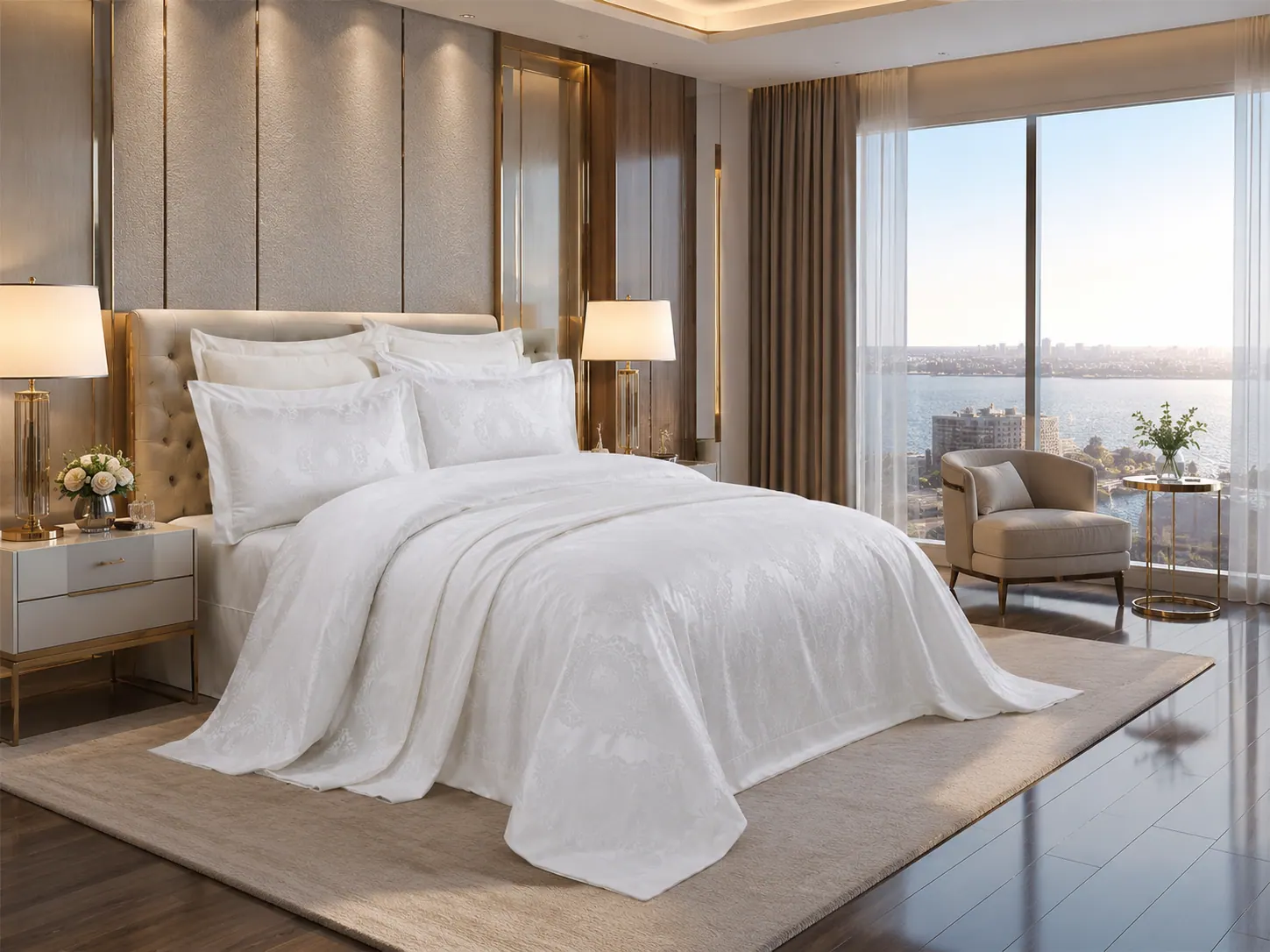 Miray Bedspread Set — Cream
