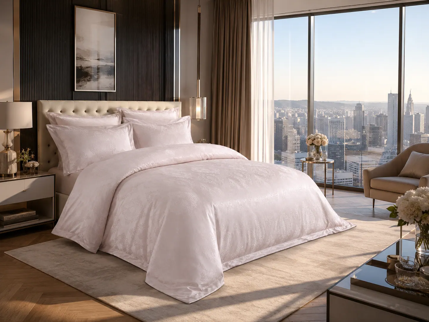 Miray Bedspread Set — Beige